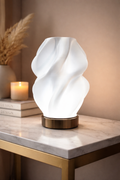 Luminária de Mesa LED Moderna Escultural Abajur Decorativo Premium Design Sofisticado
