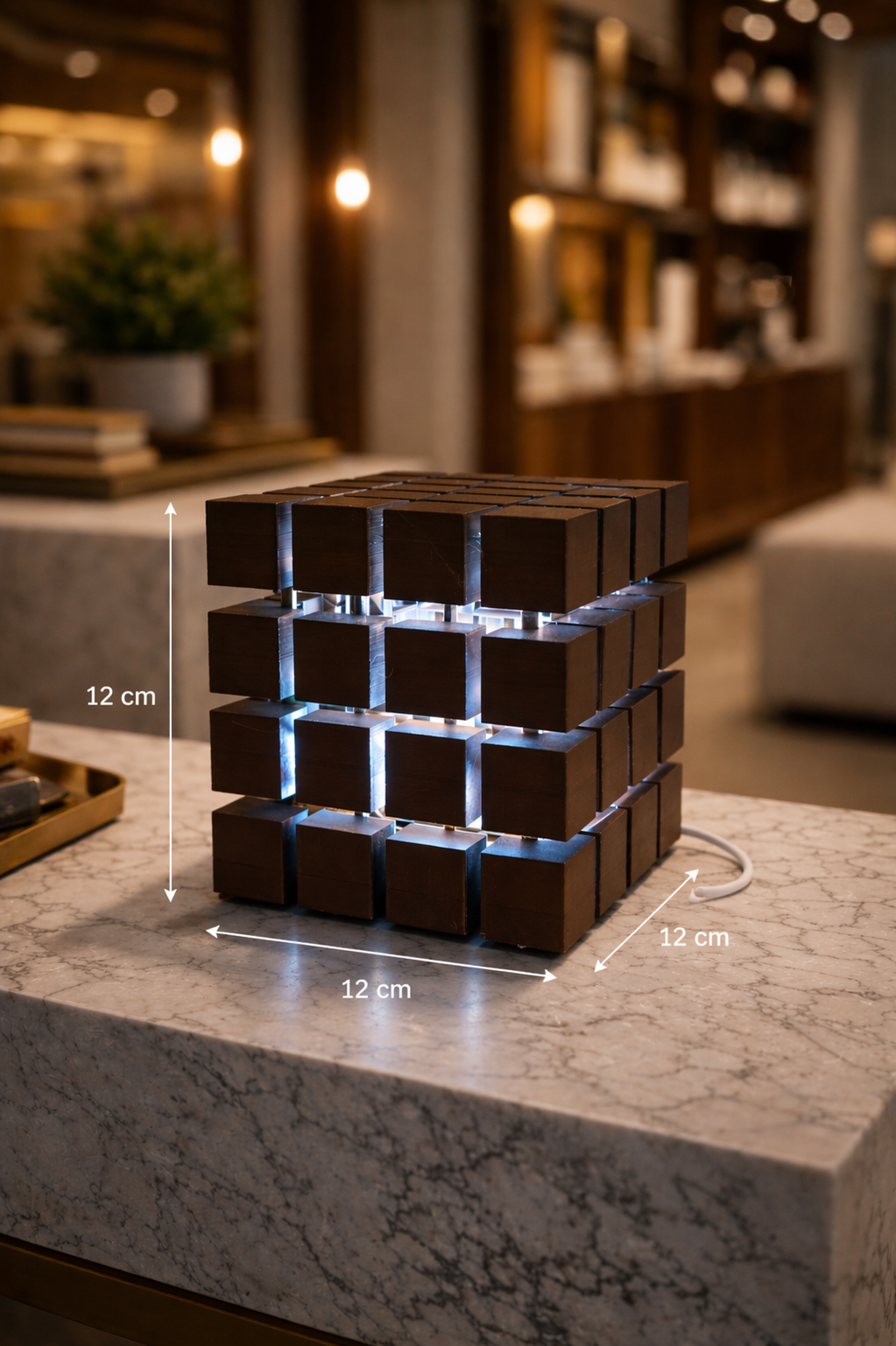 Luminária de mesa LED - Cubos