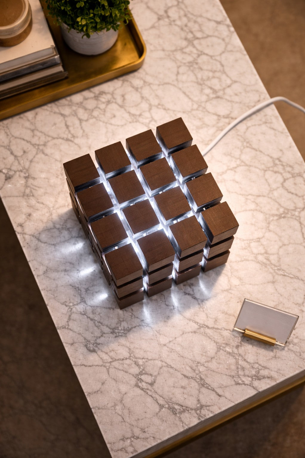 Luminária de mesa LED - Cubos