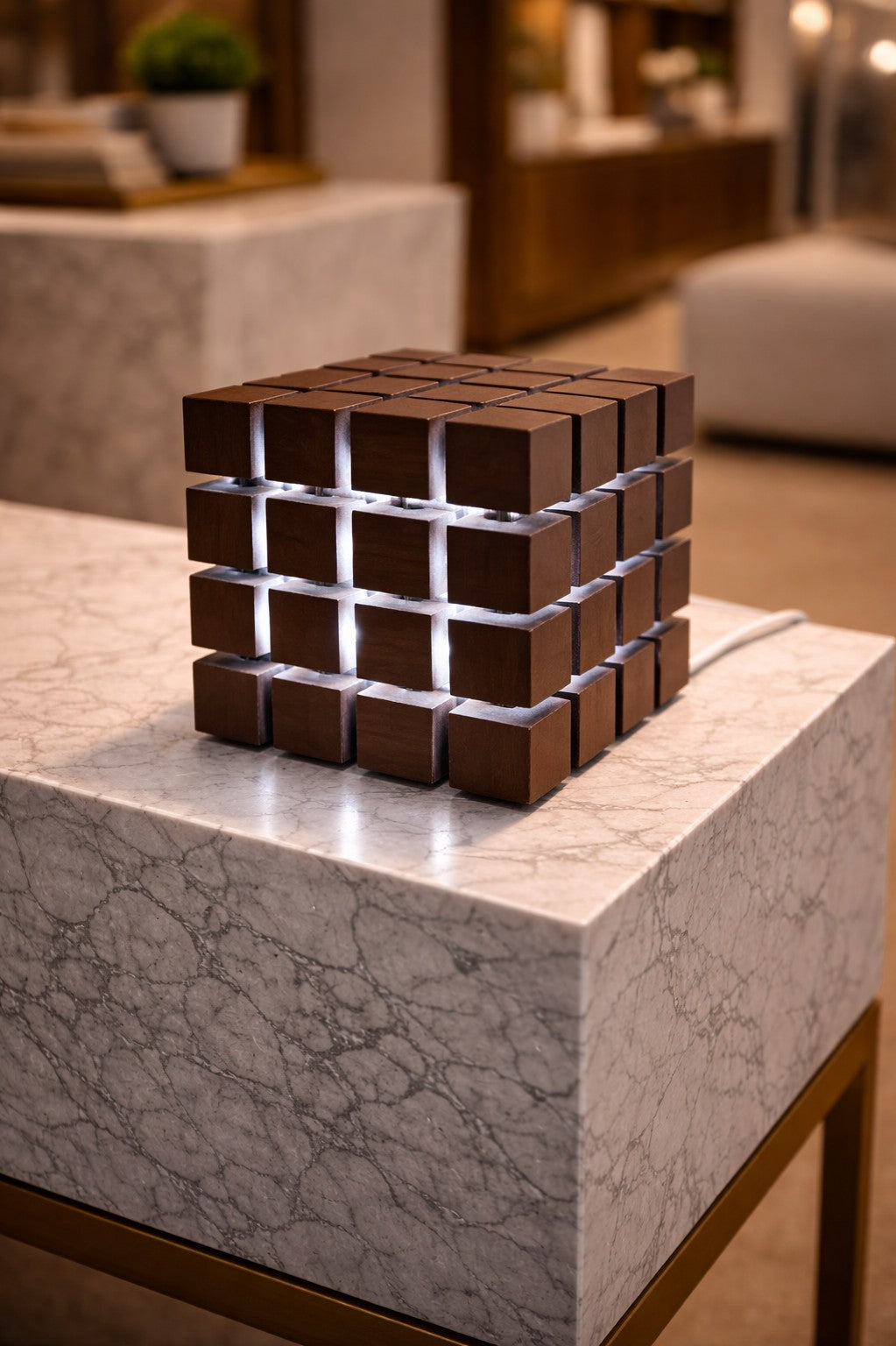 Luminária de mesa LED - Cubos